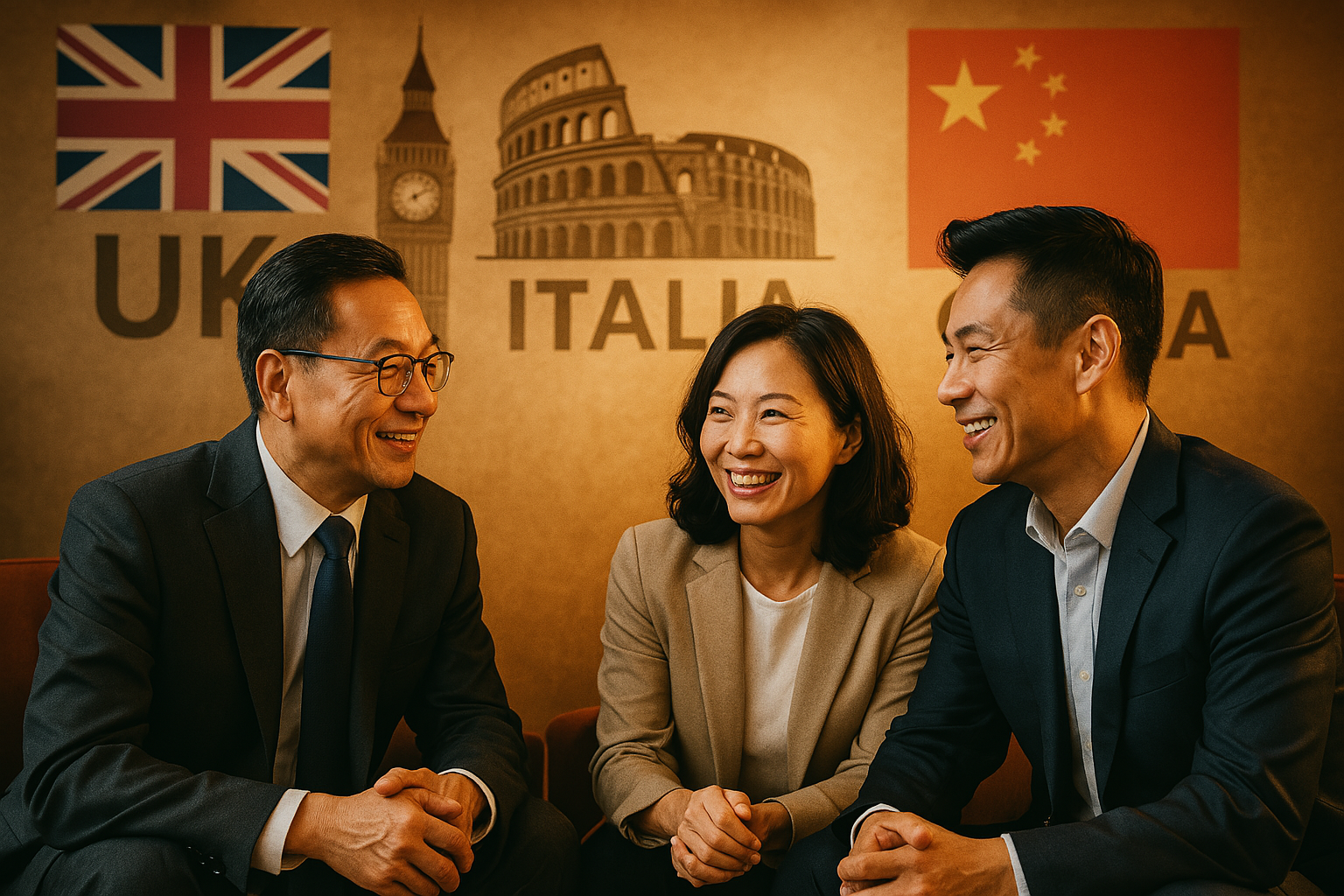 Imprenditore cinese holding